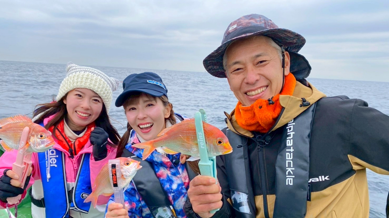 春の海で美味しい高級魚が連続HIT！？アマダイ五目ならまかせろ！